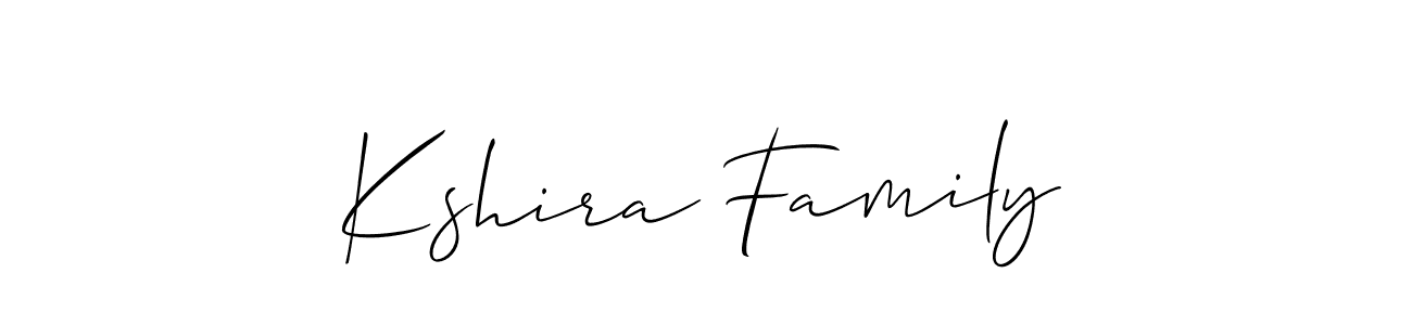 Also we have Kshira Family name is the best signature style. Create professional handwritten signature collection using Allison_Script autograph style. Kshira Family signature style 2 images and pictures png