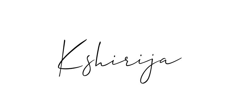 Make a short Kshirija signature style. Manage your documents anywhere anytime using Allison_Script. Create and add eSignatures, submit forms, share and send files easily. Kshirija signature style 2 images and pictures png