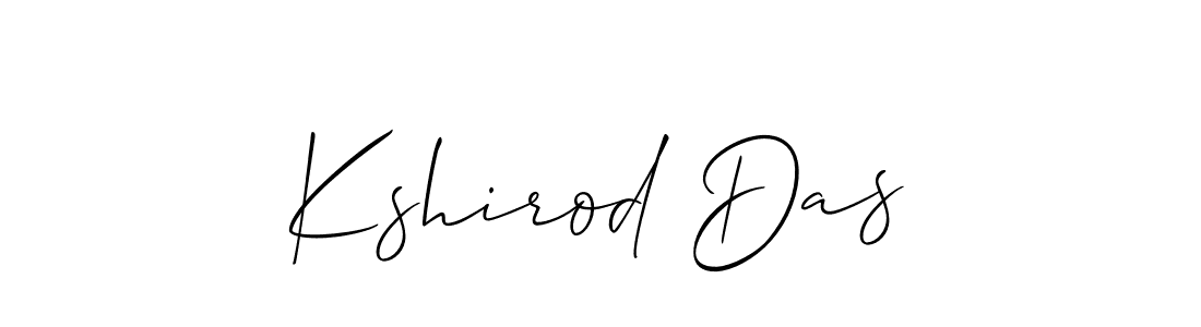 The best way (Allison_Script) to make a short signature is to pick only two or three words in your name. The name Kshirod Das include a total of six letters. For converting this name. Kshirod Das signature style 2 images and pictures png