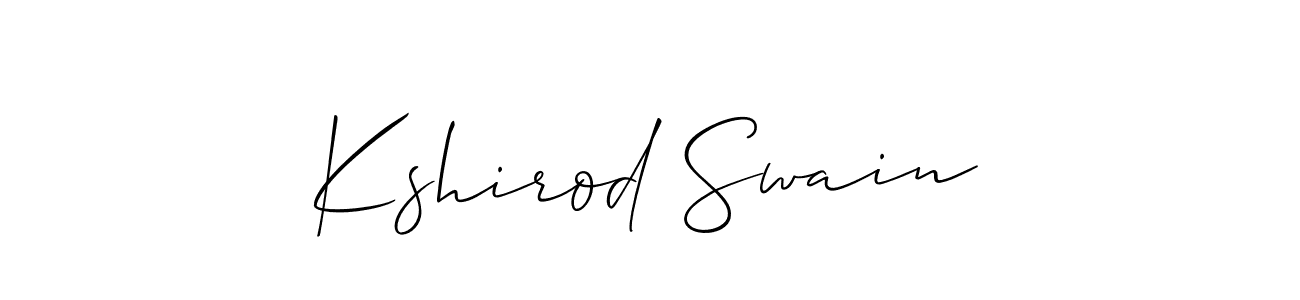 How to Draw Kshirod Swain signature style? Allison_Script is a latest design signature styles for name Kshirod Swain. Kshirod Swain signature style 2 images and pictures png