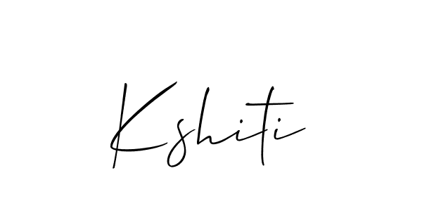 You should practise on your own different ways (Allison_Script) to write your name (Kshiti) in signature. don't let someone else do it for you. Kshiti signature style 2 images and pictures png