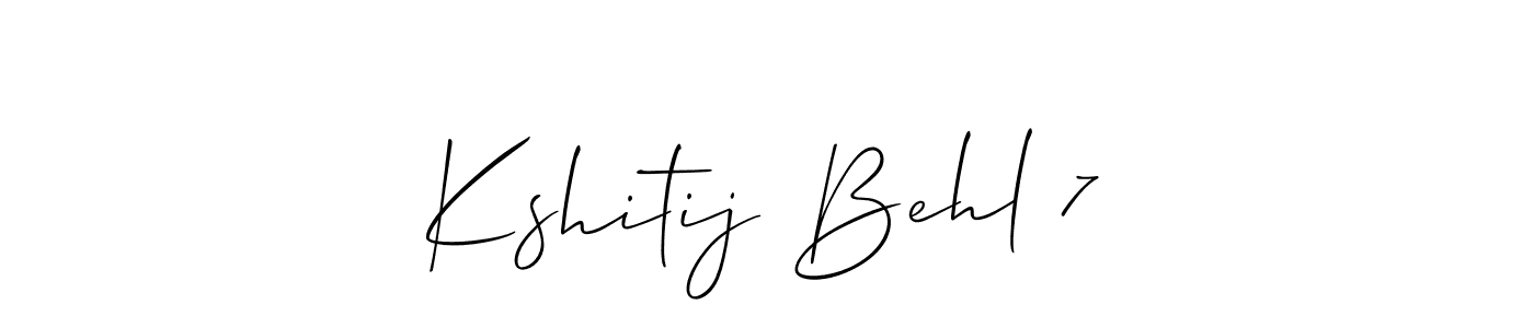 Kshitij Behl 7 stylish signature style. Best Handwritten Sign (Allison_Script) for my name. Handwritten Signature Collection Ideas for my name Kshitij Behl 7. Kshitij Behl 7 signature style 2 images and pictures png