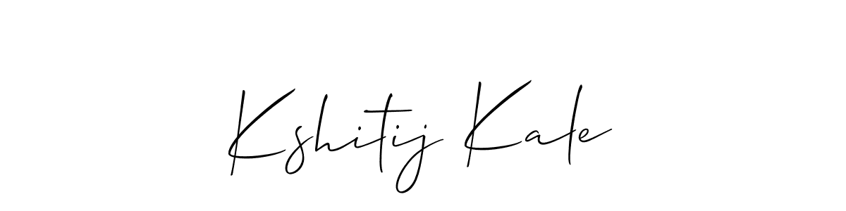 Allison_Script is a professional signature style that is perfect for those who want to add a touch of class to their signature. It is also a great choice for those who want to make their signature more unique. Get Kshitij Kale name to fancy signature for free. Kshitij Kale signature style 2 images and pictures png
