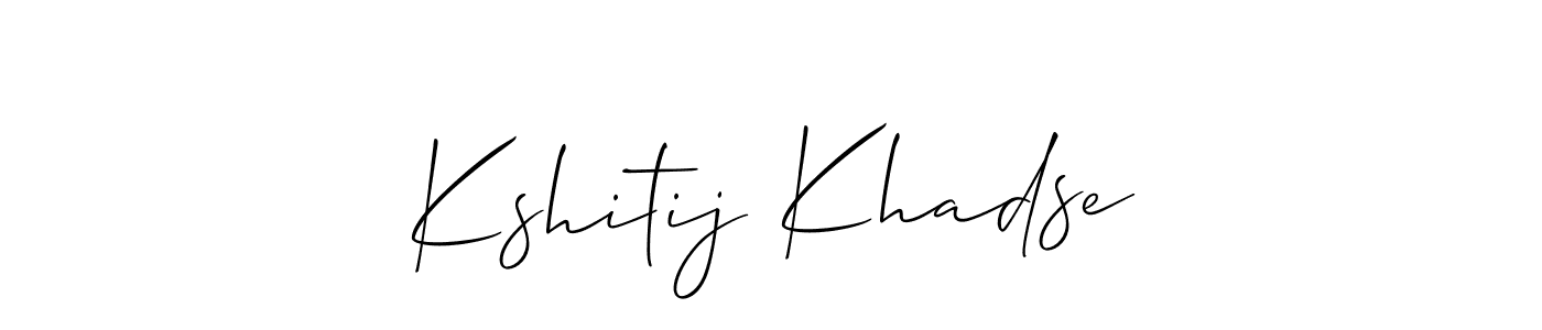 if you are searching for the best signature style for your name Kshitij Khadse. so please give up your signature search. here we have designed multiple signature styles  using Allison_Script. Kshitij Khadse signature style 2 images and pictures png
