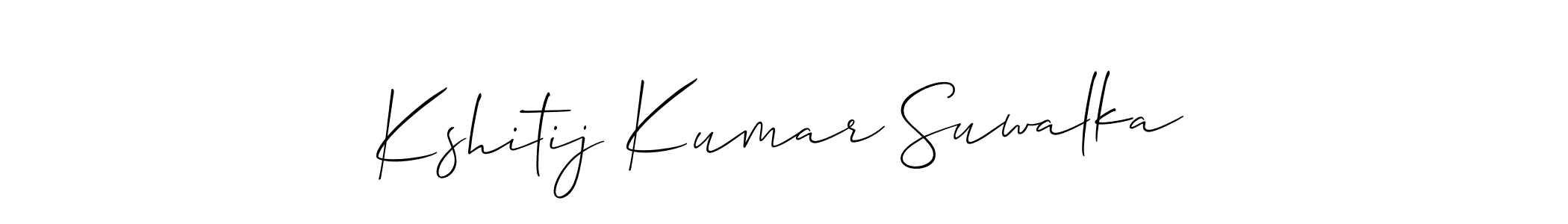 Check out images of Autograph of Kshitij Kumar Suwalka name. Actor Kshitij Kumar Suwalka Signature Style. Allison_Script is a professional sign style online. Kshitij Kumar Suwalka signature style 2 images and pictures png