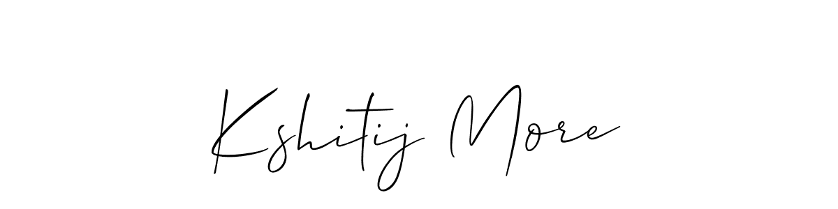 Kshitij More stylish signature style. Best Handwritten Sign (Allison_Script) for my name. Handwritten Signature Collection Ideas for my name Kshitij More. Kshitij More signature style 2 images and pictures png