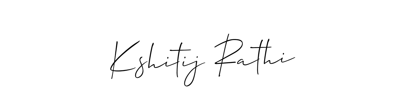 The best way (Allison_Script) to make a short signature is to pick only two or three words in your name. The name Kshitij Rathi include a total of six letters. For converting this name. Kshitij Rathi signature style 2 images and pictures png