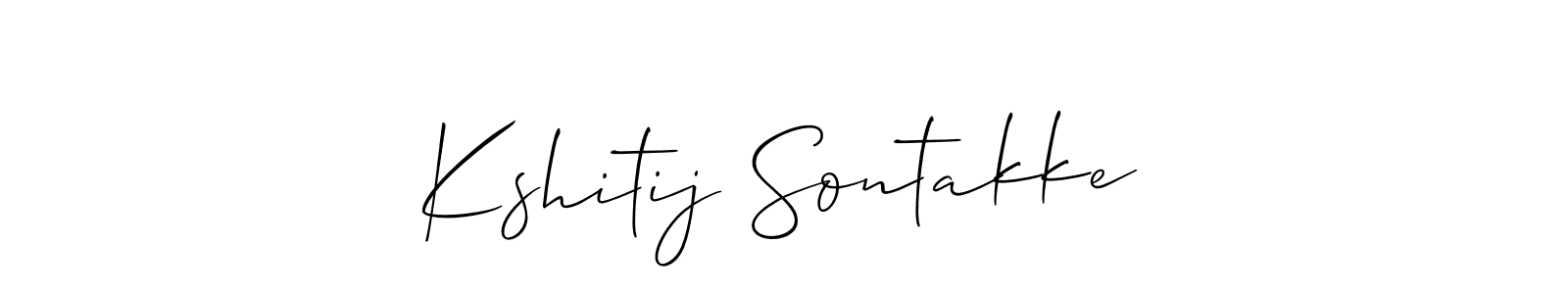 Make a beautiful signature design for name Kshitij Sontakke. Use this online signature maker to create a handwritten signature for free. Kshitij Sontakke signature style 2 images and pictures png