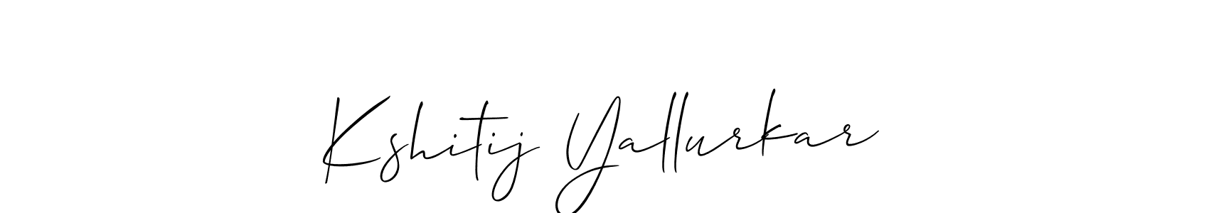 You can use this online signature creator to create a handwritten signature for the name Kshitij Yallurkar. This is the best online autograph maker. Kshitij Yallurkar signature style 2 images and pictures png