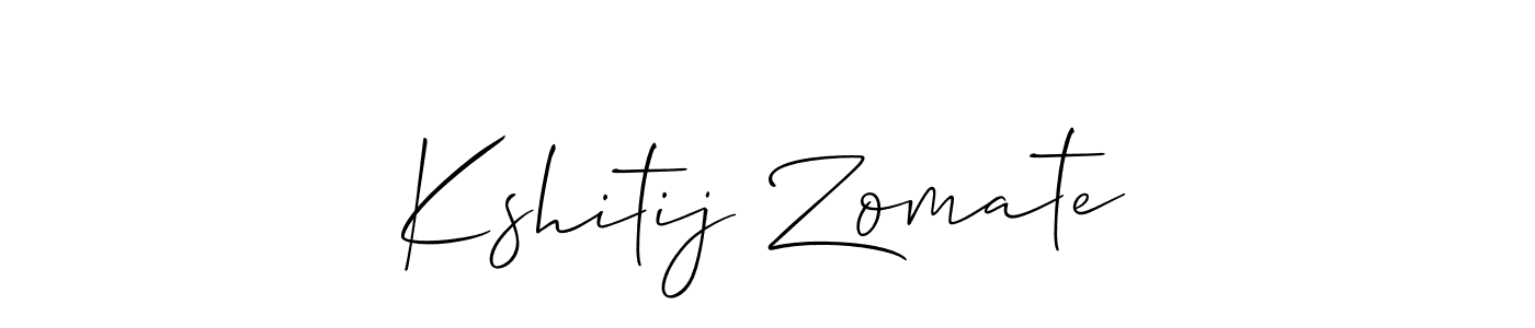 You should practise on your own different ways (Allison_Script) to write your name (Kshitij Zomate) in signature. don't let someone else do it for you. Kshitij Zomate signature style 2 images and pictures png