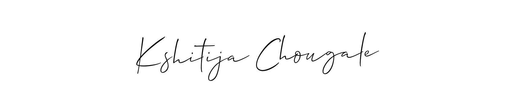 Design your own signature with our free online signature maker. With this signature software, you can create a handwritten (Allison_Script) signature for name Kshitija Chougale. Kshitija Chougale signature style 2 images and pictures png