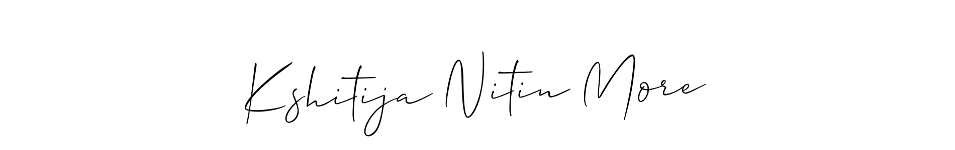 You can use this online signature creator to create a handwritten signature for the name Kshitija Nitin More. This is the best online autograph maker. Kshitija Nitin More signature style 2 images and pictures png