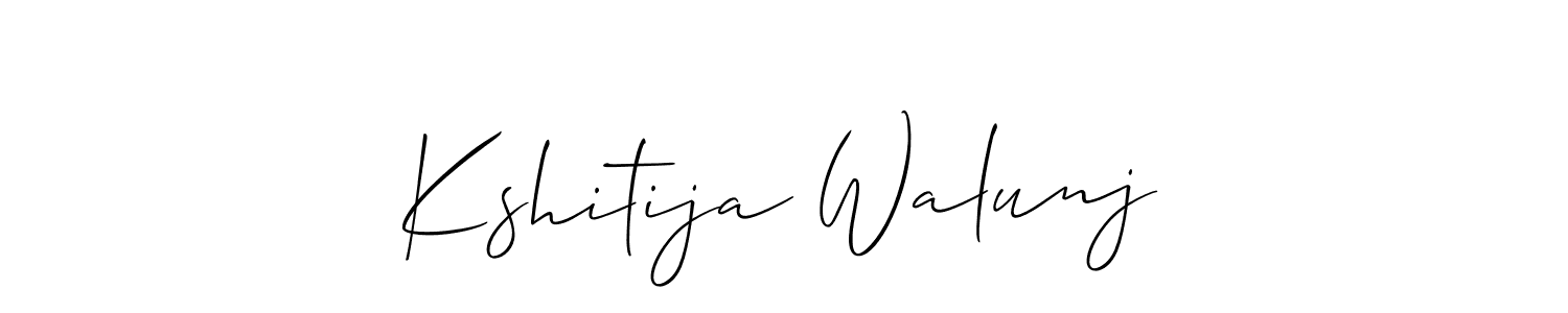 See photos of Kshitija Walunj official signature by Spectra . Check more albums & portfolios. Read reviews & check more about Allison_Script font. Kshitija Walunj signature style 2 images and pictures png