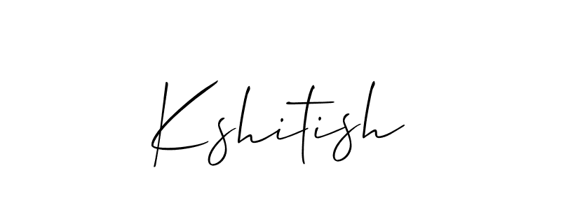 Create a beautiful signature design for name Kshitish. With this signature (Allison_Script) fonts, you can make a handwritten signature for free. Kshitish signature style 2 images and pictures png