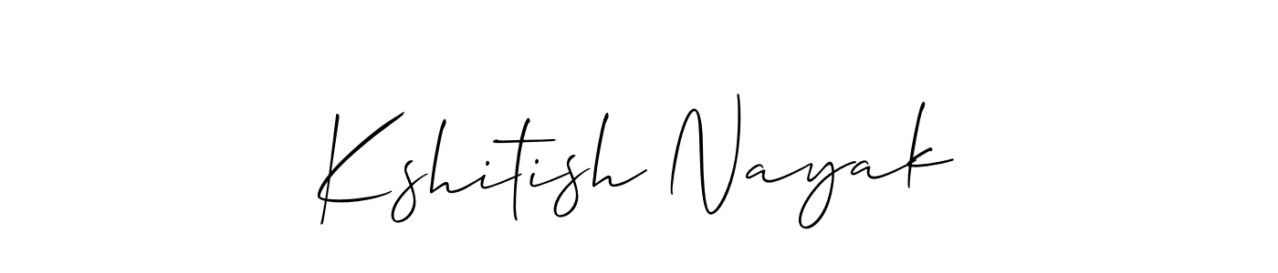 Also we have Kshitish Nayak name is the best signature style. Create professional handwritten signature collection using Allison_Script autograph style. Kshitish Nayak signature style 2 images and pictures png