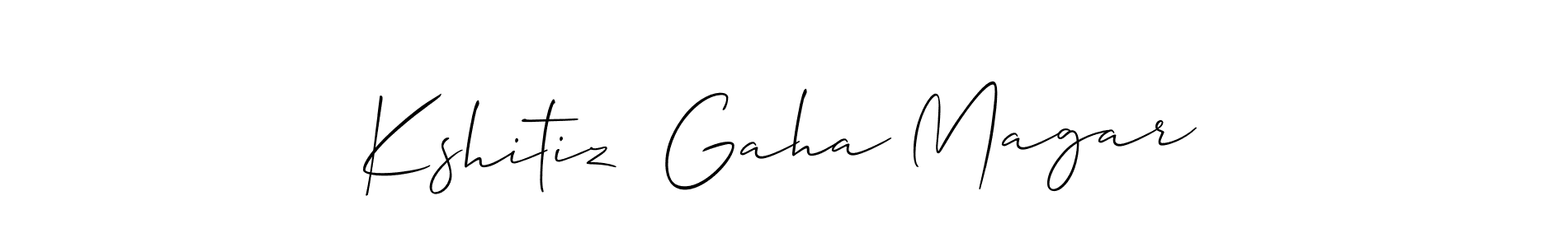 Check out images of Autograph of Kshitiz  Gaha Magar name. Actor Kshitiz  Gaha Magar Signature Style. Allison_Script is a professional sign style online. Kshitiz  Gaha Magar signature style 2 images and pictures png