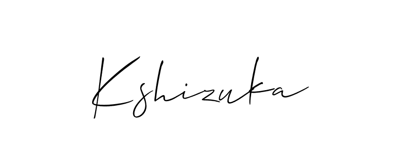Create a beautiful signature design for name Kshizuka. With this signature (Allison_Script) fonts, you can make a handwritten signature for free. Kshizuka signature style 2 images and pictures png