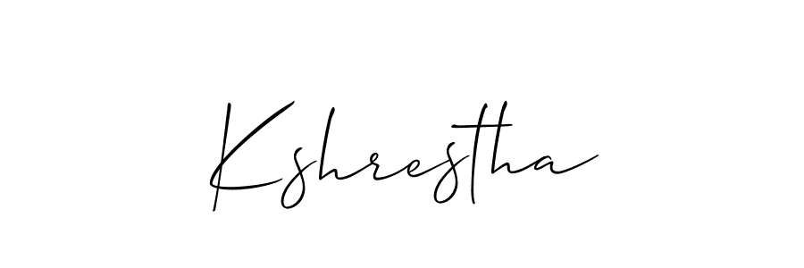Make a short Kshrestha signature style. Manage your documents anywhere anytime using Allison_Script. Create and add eSignatures, submit forms, share and send files easily. Kshrestha signature style 2 images and pictures png