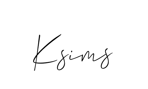 How to make Ksims name signature. Use Allison_Script style for creating short signs online. This is the latest handwritten sign. Ksims signature style 2 images and pictures png