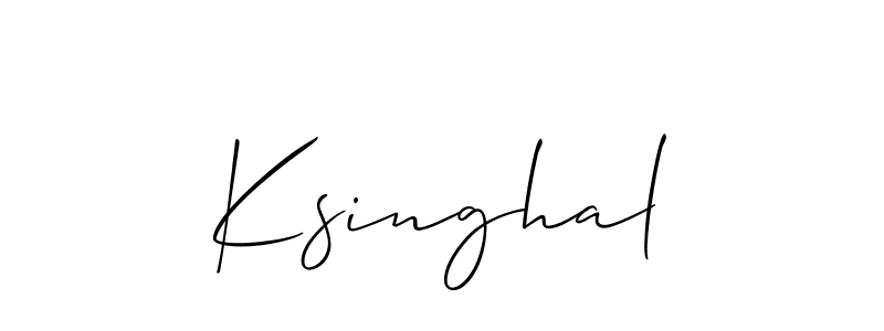 Make a beautiful signature design for name Ksinghal. Use this online signature maker to create a handwritten signature for free. Ksinghal signature style 2 images and pictures png