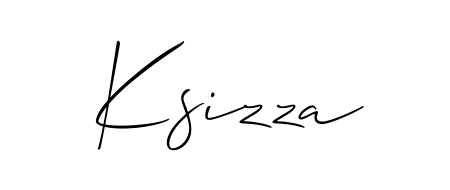 The Allison_Script typeface gives name Ksizza a refined look. Suitable for certificates, diplomas, and official verification. Ksizza signature style 2 images and pictures png