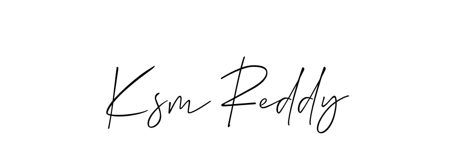 You can use this online signature creator to create a handwritten signature for the name Ksm Reddy. This is the best online autograph maker. Ksm Reddy signature style 2 images and pictures png