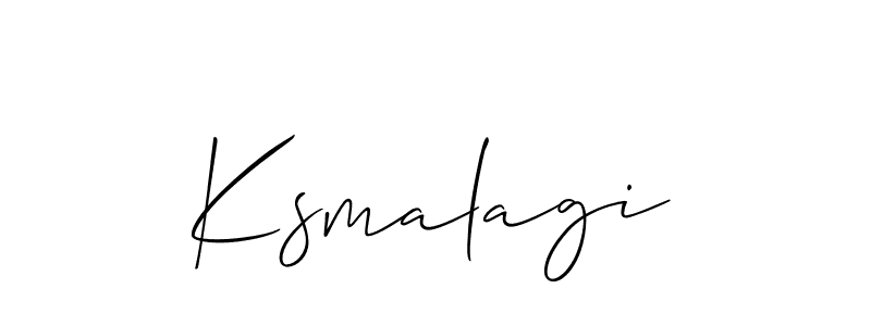 You can use this online signature creator to create a handwritten signature for the name Ksmalagi. This is the best online autograph maker. Ksmalagi signature style 2 images and pictures png