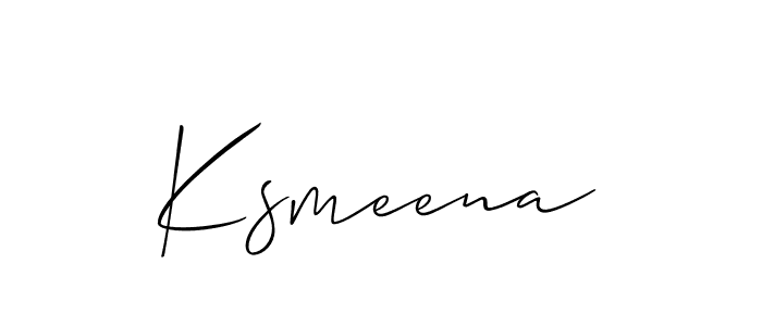 Best and Professional Signature Style for Ksmeena. Allison_Script Best Signature Style Collection. Ksmeena signature style 2 images and pictures png