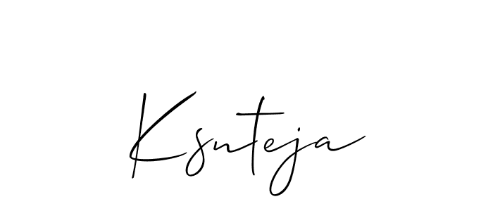 Here are the top 10 professional signature styles for the name Ksnteja. These are the best autograph styles you can use for your name. Ksnteja signature style 2 images and pictures png