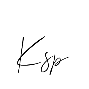Also You can easily find your signature by using the search form. We will create Ksp name handwritten signature images for you free of cost using Allison_Script sign style. Ksp signature style 2 images and pictures png