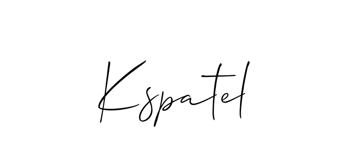 You should practise on your own different ways (Allison_Script) to write your name (Kspatel) in signature. don't let someone else do it for you. Kspatel signature style 2 images and pictures png