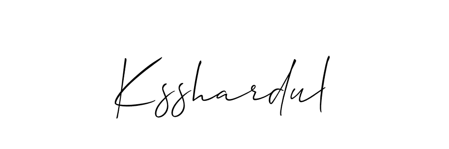 How to make Ksshardul signature? Allison_Script is a professional autograph style. Create handwritten signature for Ksshardul name. Ksshardul signature style 2 images and pictures png