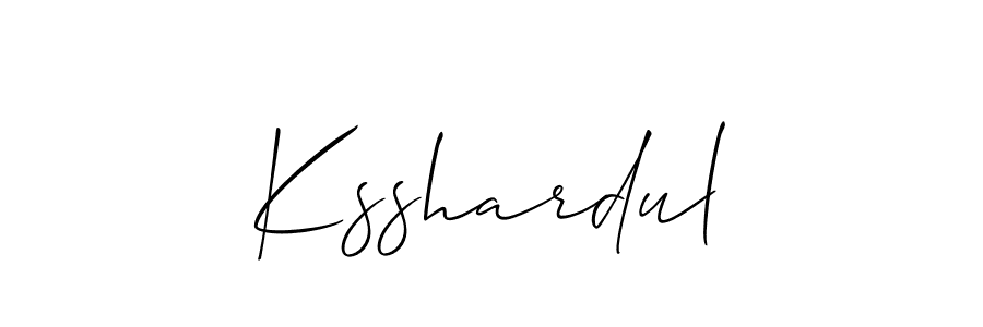 How to make Ksshardul signature? Allison_Script is a professional autograph style. Create handwritten signature for Ksshardul name. Ksshardul signature style 2 images and pictures png