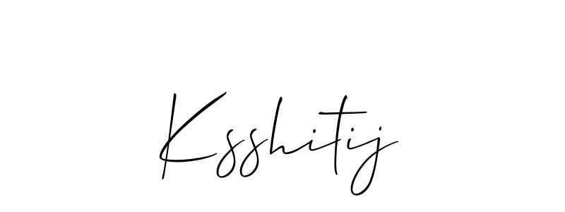 How to make Ksshitij signature? Allison_Script is a professional autograph style. Create handwritten signature for Ksshitij name. Ksshitij signature style 2 images and pictures png