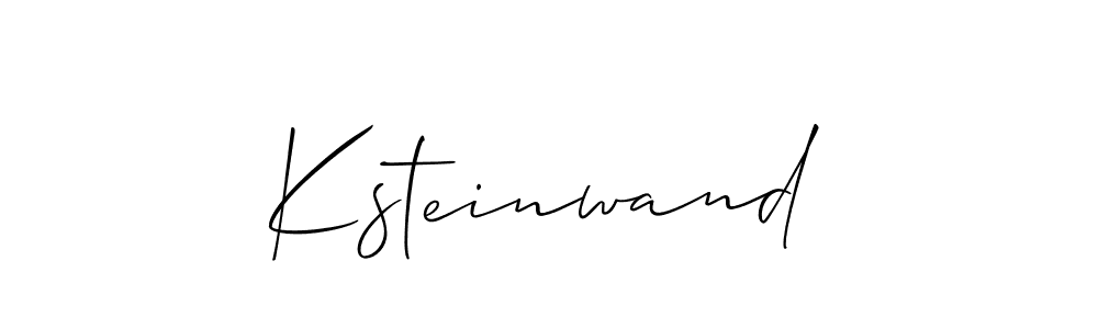 How to make Ksteinwand signature? Allison_Script is a professional autograph style. Create handwritten signature for Ksteinwand name. Ksteinwand signature style 2 images and pictures png