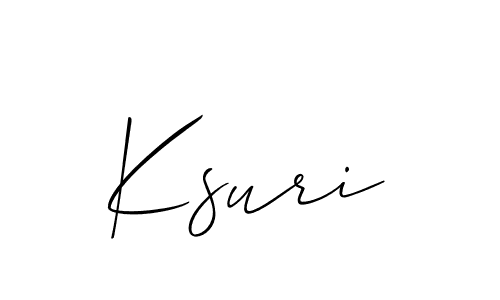 It looks lik you need a new signature style for name Ksuri. Design unique handwritten (Allison_Script) signature with our free signature maker in just a few clicks. Ksuri signature style 2 images and pictures png
