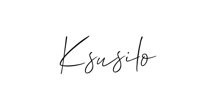 Make a beautiful signature design for name Ksusilo. Use this online signature maker to create a handwritten signature for free. Ksusilo signature style 2 images and pictures png