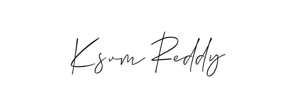 Best and Professional Signature Style for Ksvm Reddy. Allison_Script Best Signature Style Collection. Ksvm Reddy signature style 2 images and pictures png