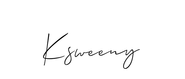 Best and Professional Signature Style for Ksweeny. Allison_Script Best Signature Style Collection. Ksweeny signature style 2 images and pictures png