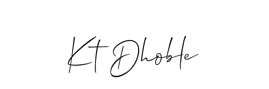 Create a beautiful signature design for name Kt Dhoble. With this signature (Allison_Script) fonts, you can make a handwritten signature for free. Kt Dhoble signature style 2 images and pictures png