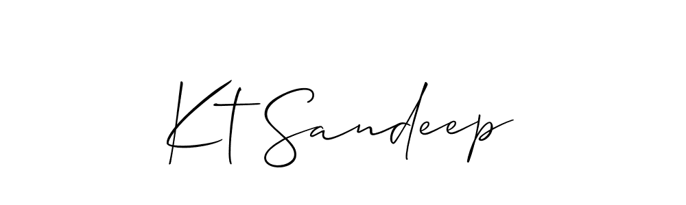 Make a beautiful signature design for name Kt Sandeep. Use this online signature maker to create a handwritten signature for free. Kt Sandeep signature style 2 images and pictures png