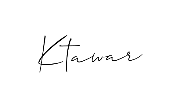 if you are searching for the best signature style for your name Ktawar. so please give up your signature search. here we have designed multiple signature styles  using Allison_Script. Ktawar signature style 2 images and pictures png