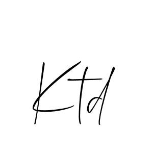 Best and Professional Signature Style for Ktd. Allison_Script Best Signature Style Collection. Ktd signature style 2 images and pictures png