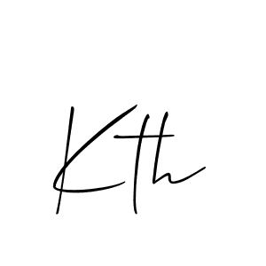 Make a beautiful signature design for name Kth. With this signature (Allison_Script) style, you can create a handwritten signature for free. Kth signature style 2 images and pictures png