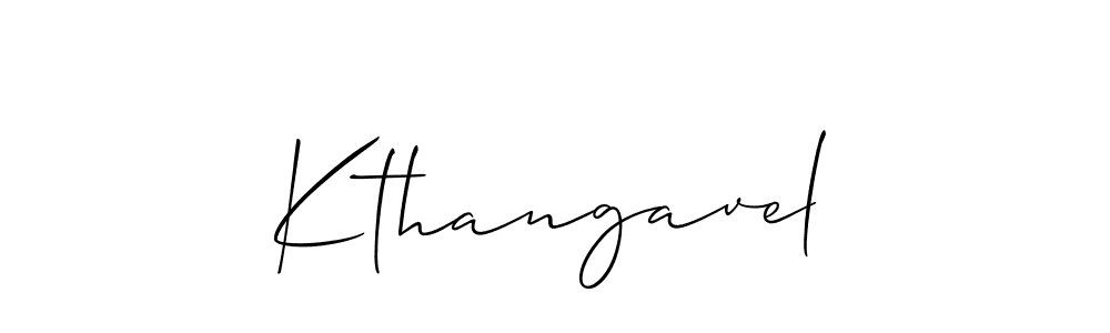 Use a signature maker to create a handwritten signature online. With this signature software, you can design (Allison_Script) your own signature for name Kthangavel. Kthangavel signature style 2 images and pictures png