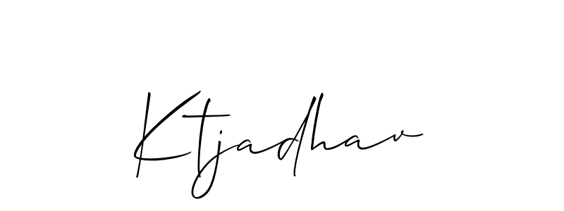 You can use this online signature creator to create a handwritten signature for the name Ktjadhav. This is the best online autograph maker. Ktjadhav signature style 2 images and pictures png