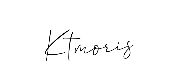 Once you've used our free online signature maker to create your best signature Allison_Script style, it's time to enjoy all of the benefits that Ktmoris name signing documents. Ktmoris signature style 2 images and pictures png