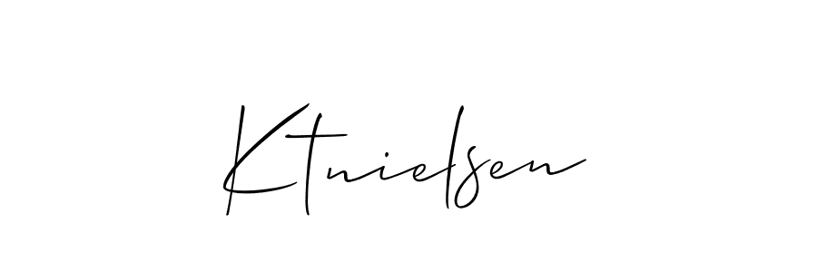 Create a beautiful signature design for name Ktnielsen. With this signature (Allison_Script) fonts, you can make a handwritten signature for free. Ktnielsen signature style 2 images and pictures png