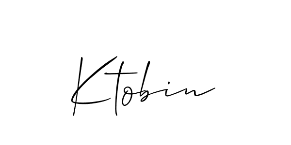 How to make Ktobin signature? Allison_Script is a professional autograph style. Create handwritten signature for Ktobin name. Ktobin signature style 2 images and pictures png