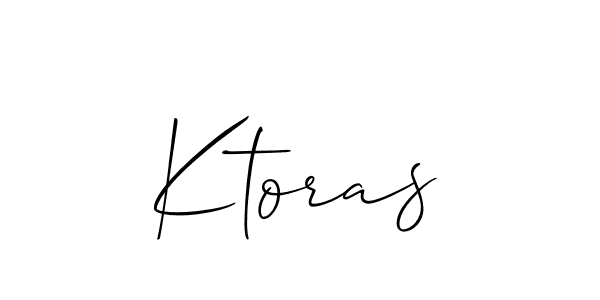 Make a short Ktoras signature style. Manage your documents anywhere anytime using Allison_Script. Create and add eSignatures, submit forms, share and send files easily. Ktoras signature style 2 images and pictures png